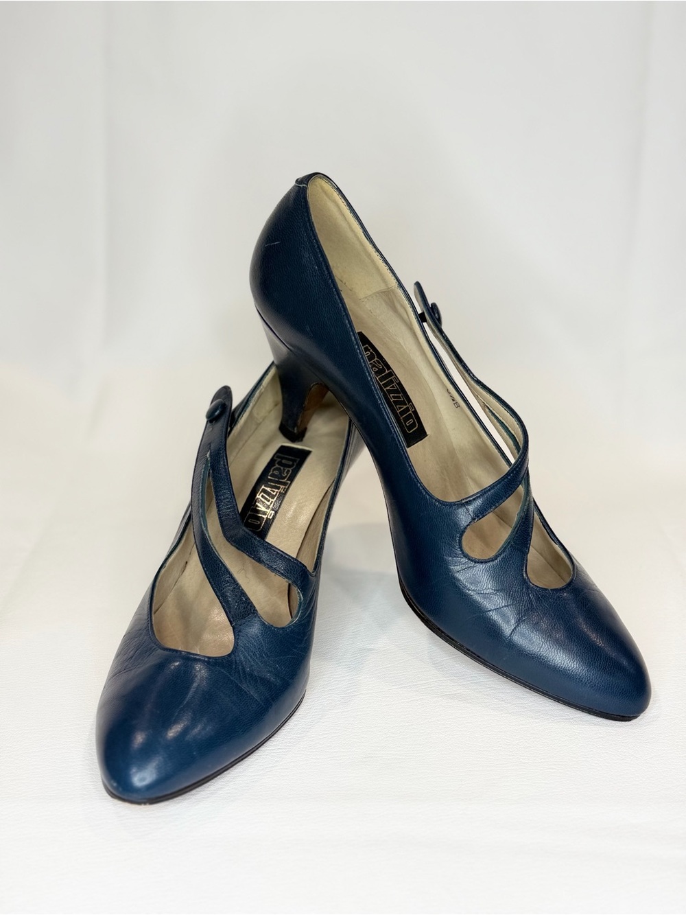Vintage Navy Pumps Women Shoes by Palizzio Size 6.5B Made in Spain